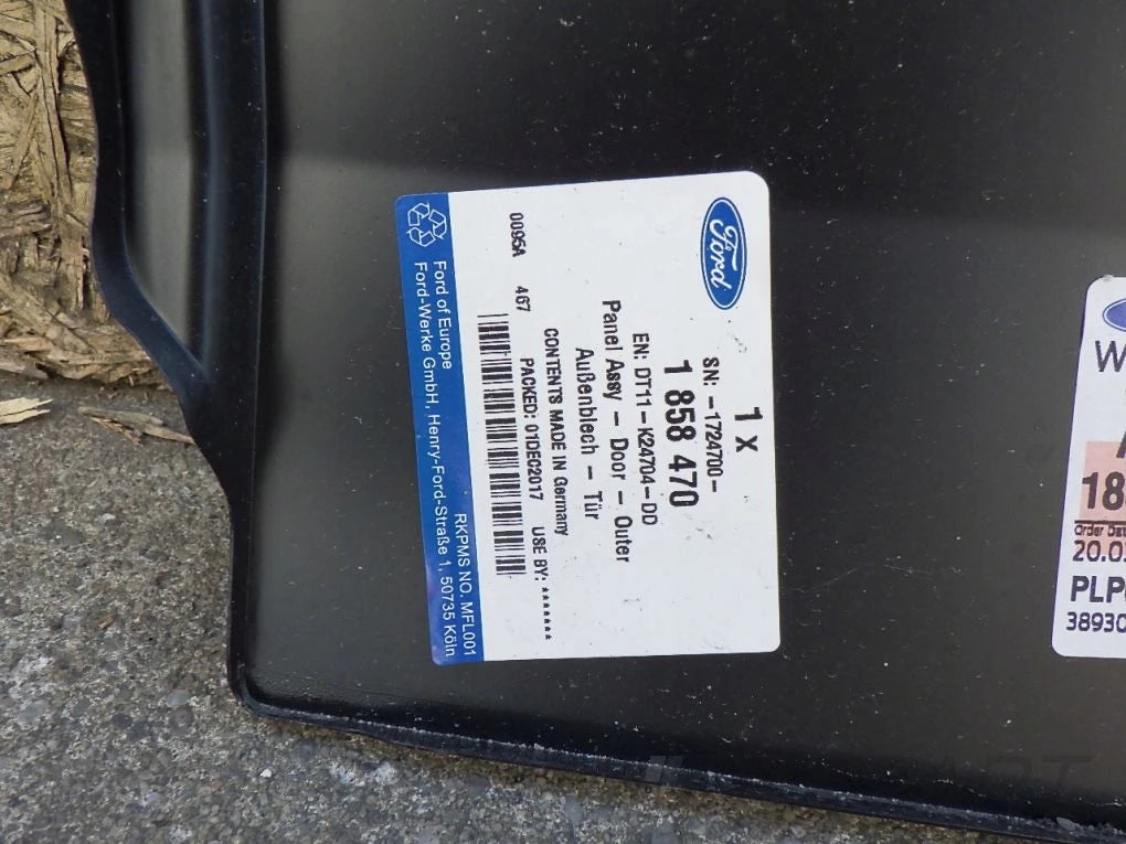 FORD TRANSIT CONNECT MK2 II RIGHT REAR DOOR PANEL
