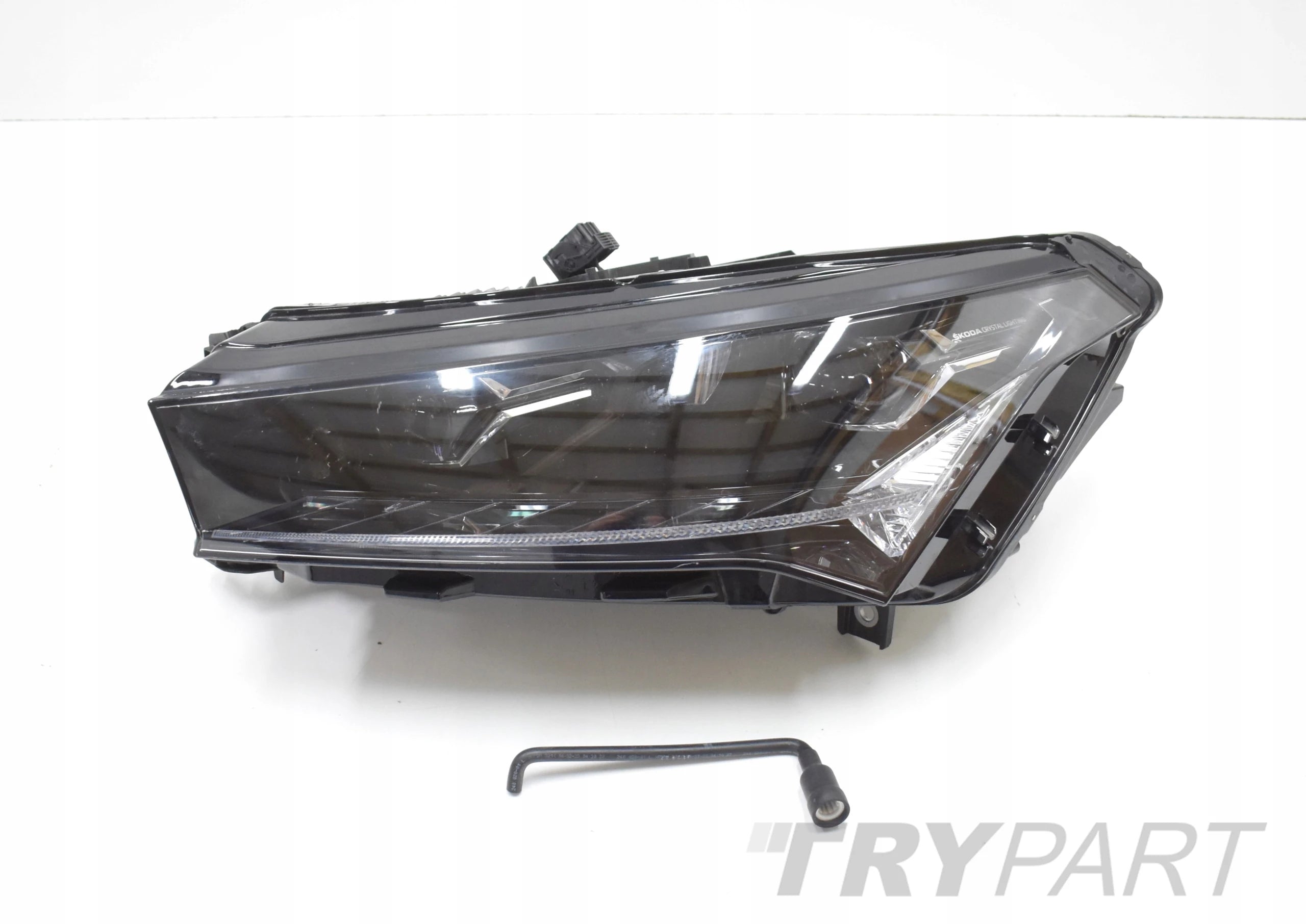 SKODA ENYAQ 5LB LEFT FRONT HEADLIGHT CRYSTAL ORG EU 5LB941015H