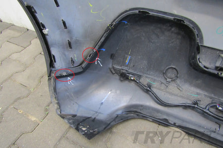 Citroen C3 III Rear Bumper 16- (4xPDC + wiring harness)