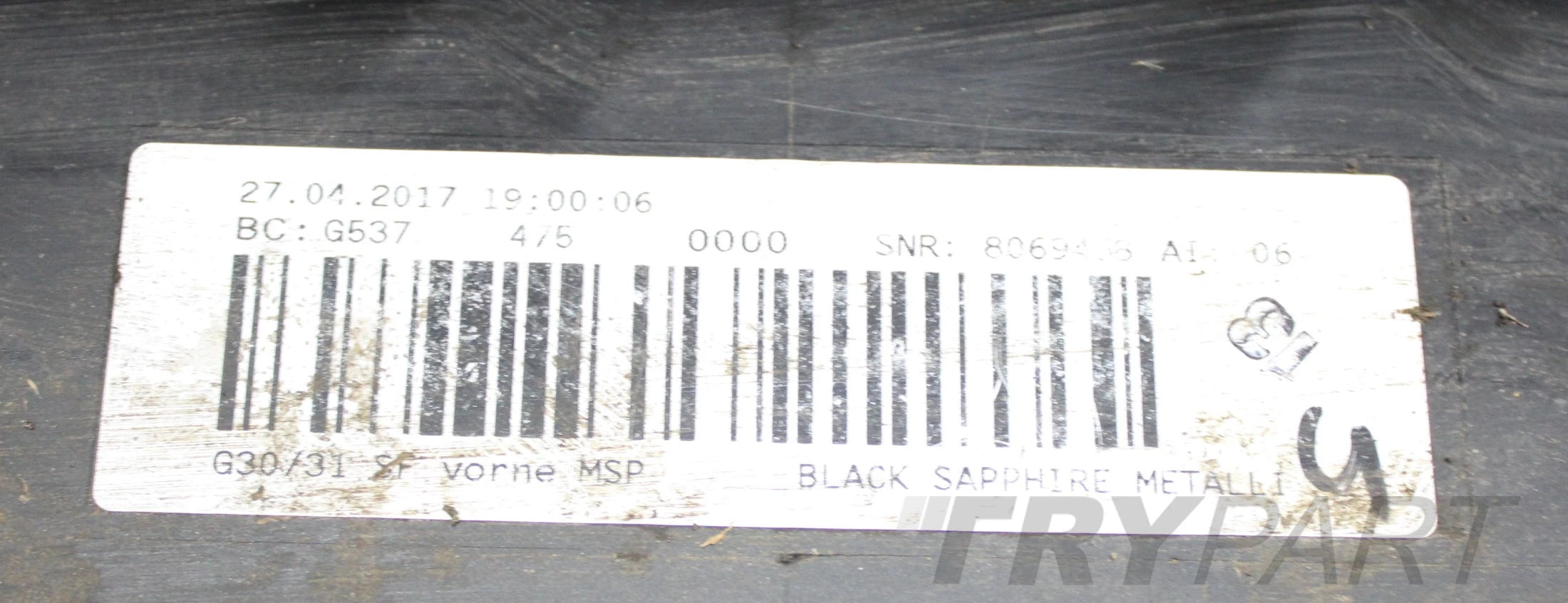 BMW 5 G30 G31 M PACKAGE FRONT BUMPER ORG