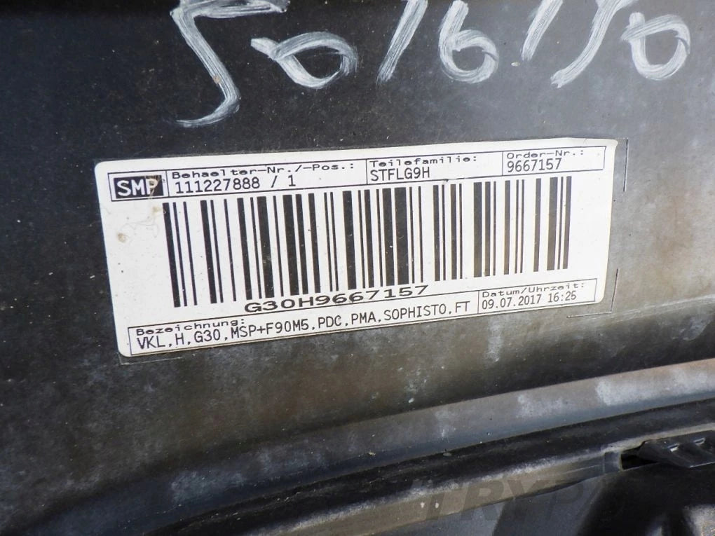 BMW 5 G30 SEDAN M PACKAGE rear bumper