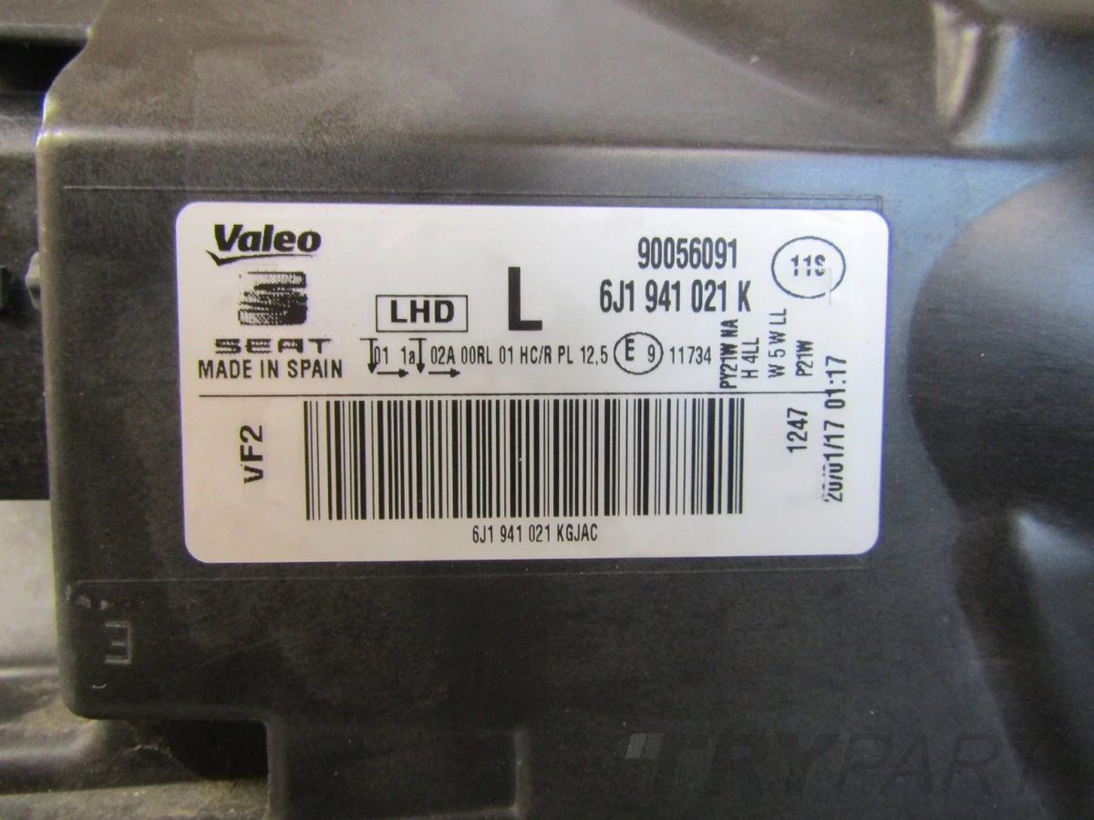 Headlight Seat Ibiza 4 IV LIFT STANDARD 12-17 LH 6J1941021K