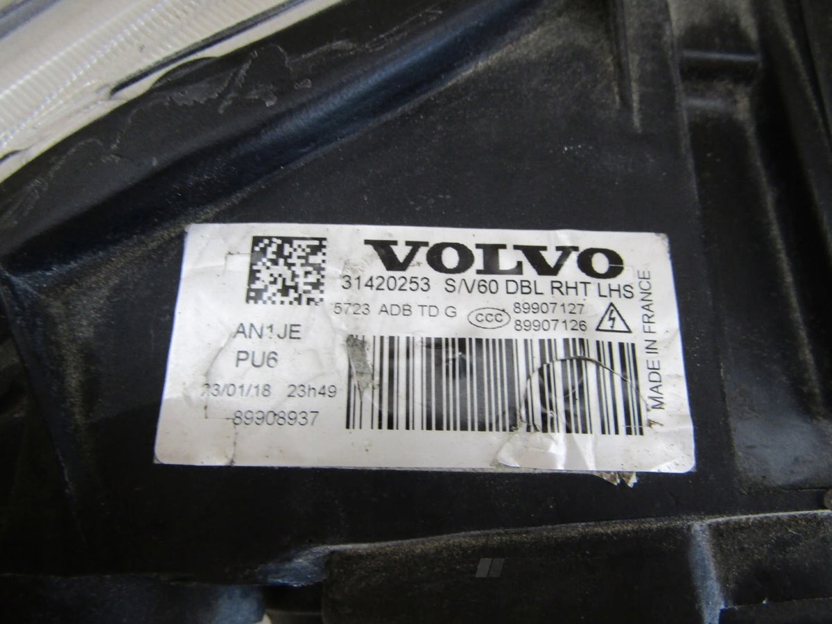 Front Headlight Volvo V60 S60 LIFT XENON ACTIVE BENDING 14-18 LH 31420253