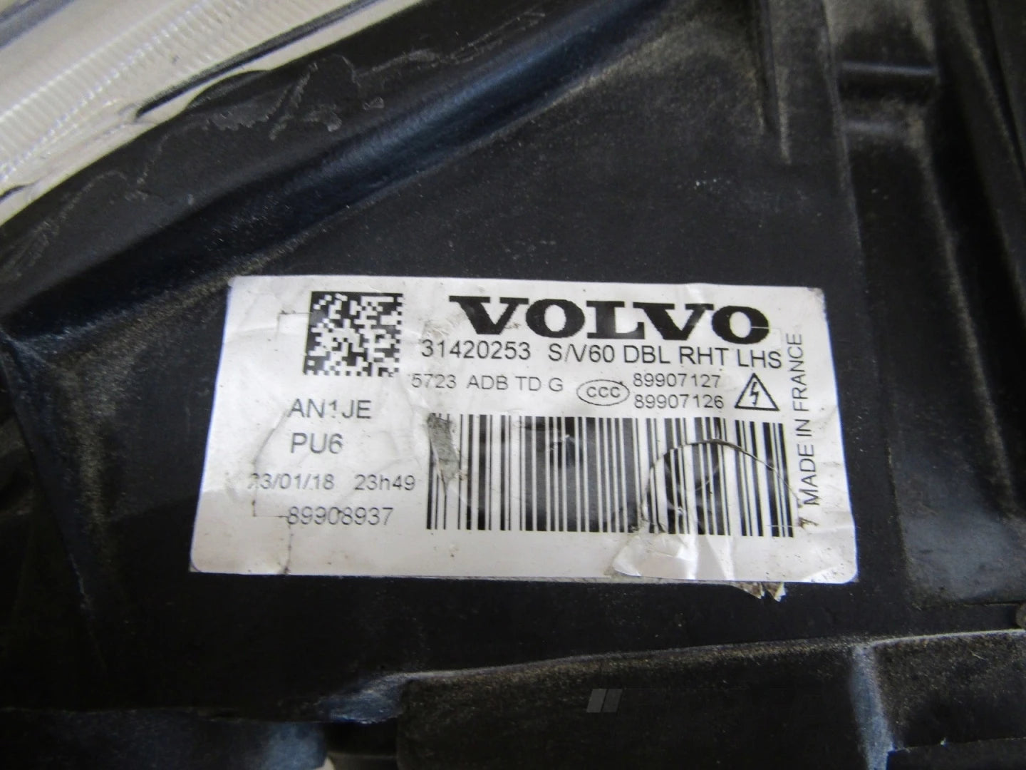 Front Headlight Volvo V60 S60 LIFT XENON ACTIVE BENDING 14-18 LH 31420253
