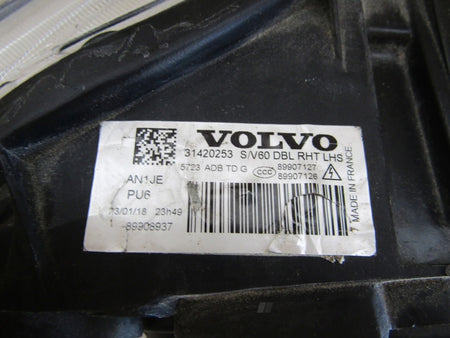 Front Headlight Volvo V60 S60 LIFT XENON ACTIVE BENDING 14-18 LH 31420253