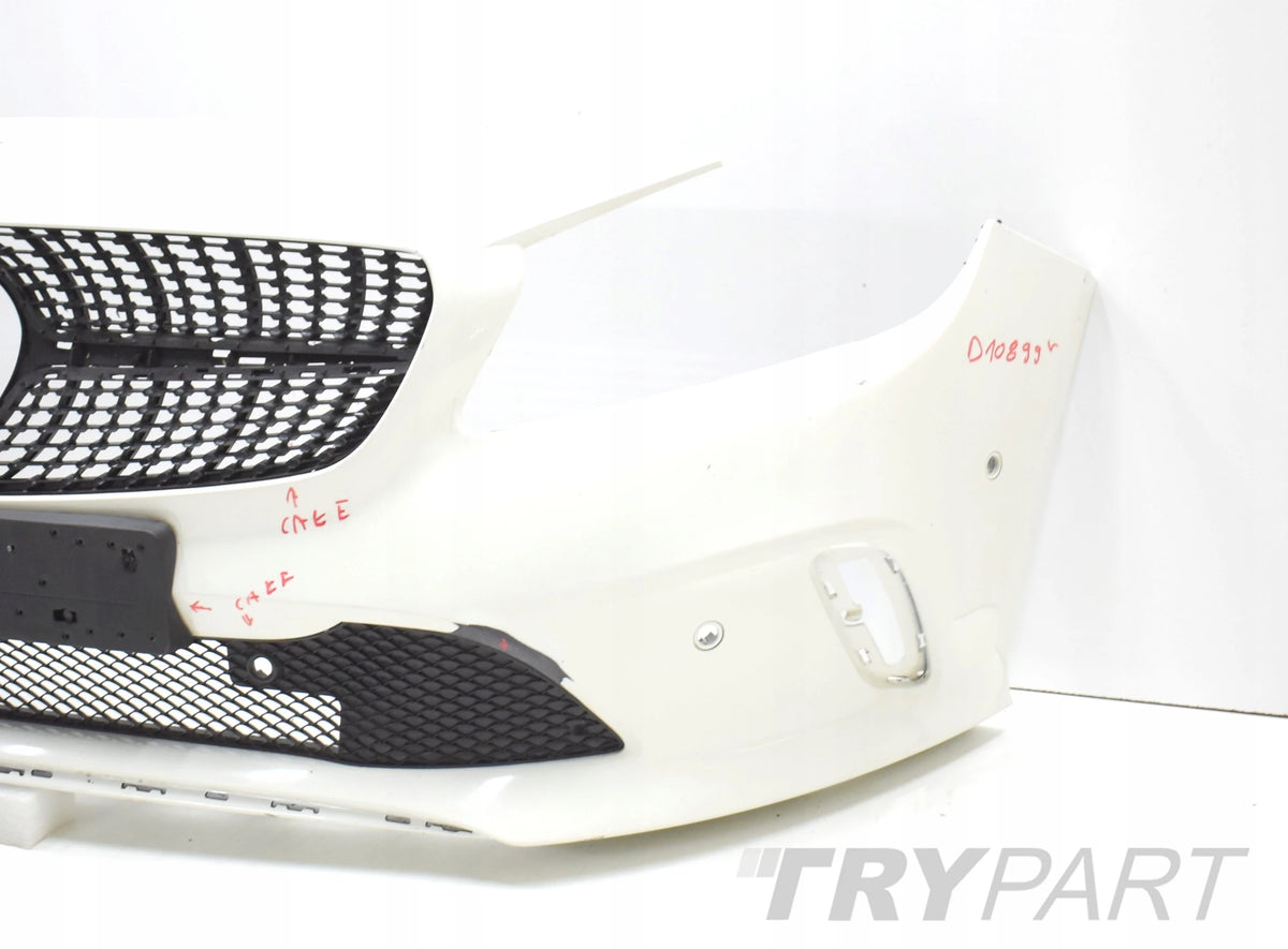 MERCEDES A CLASS W176 LIFT FRONT BUMPER ORIGINAL + GRILLES