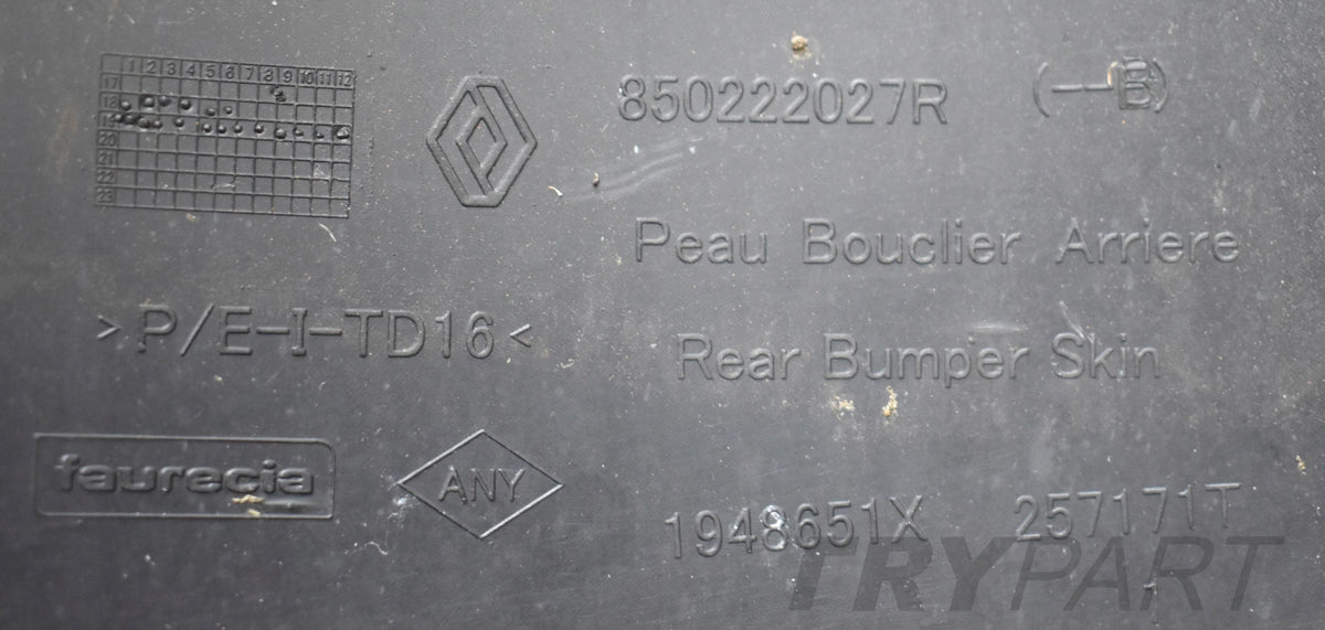 DACIA DUSTER II REAR BUMPER ORG