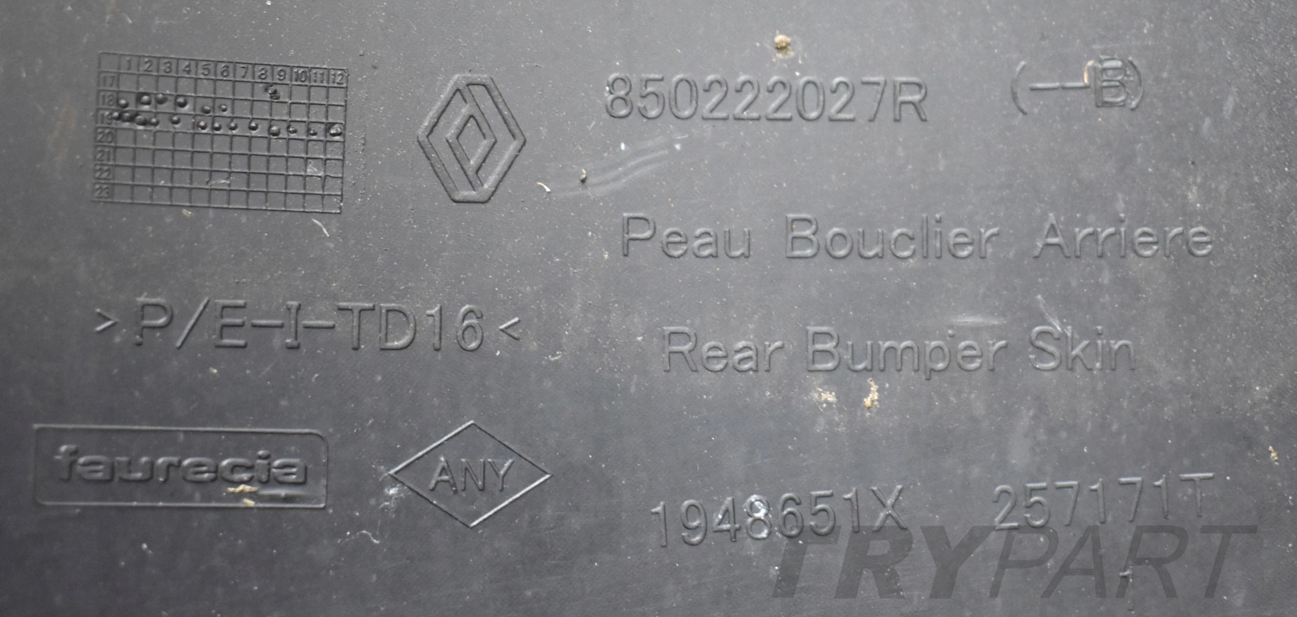 DACIA DUSTER II REAR BUMPER ORG