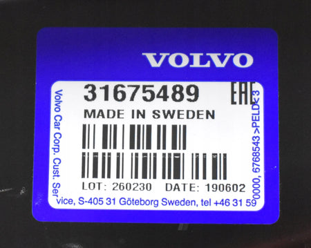 VOLVO V40 II REAR RIGHT INNER WHEEL ARCH NEW ORG 31675489