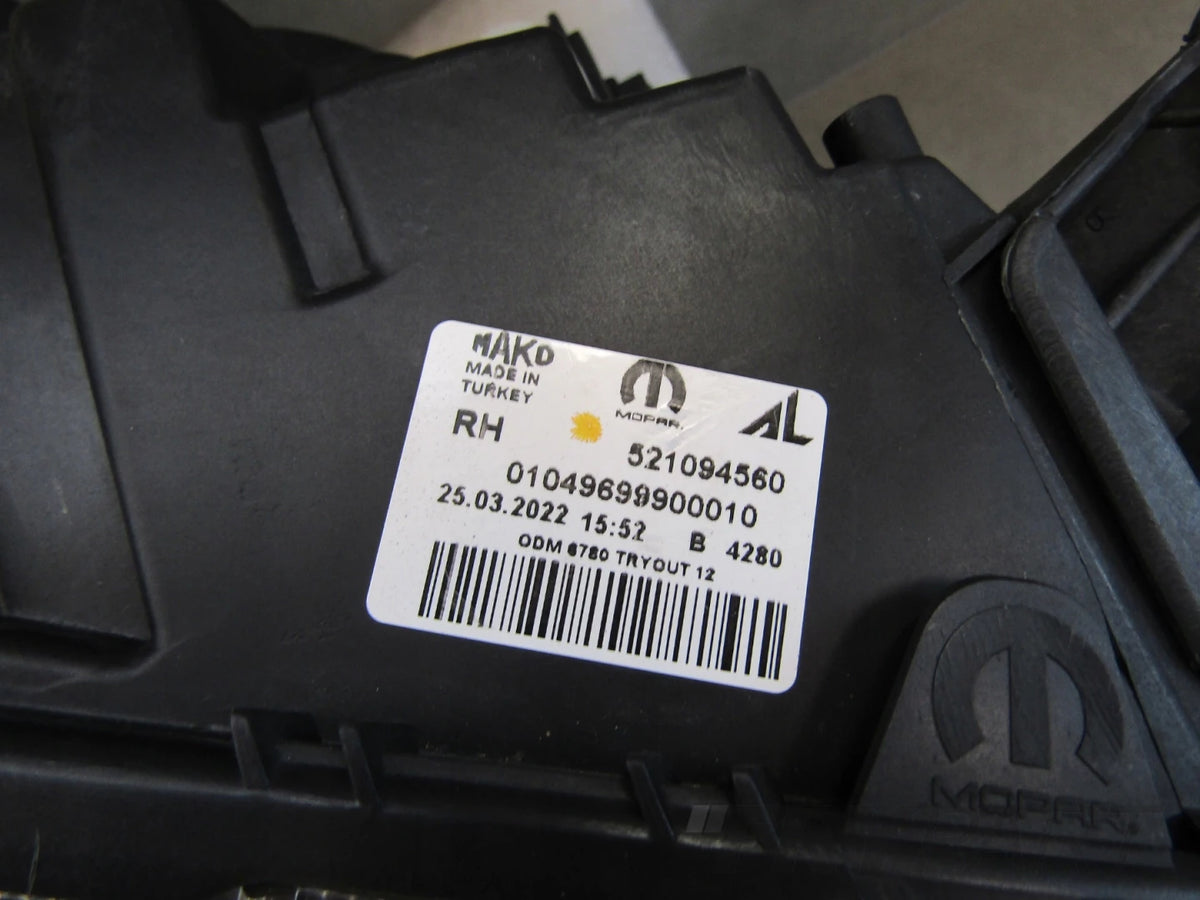 FRONT LAMP FIAT DOBLO 2 II LIFT REGULAR RH 14- 521094560