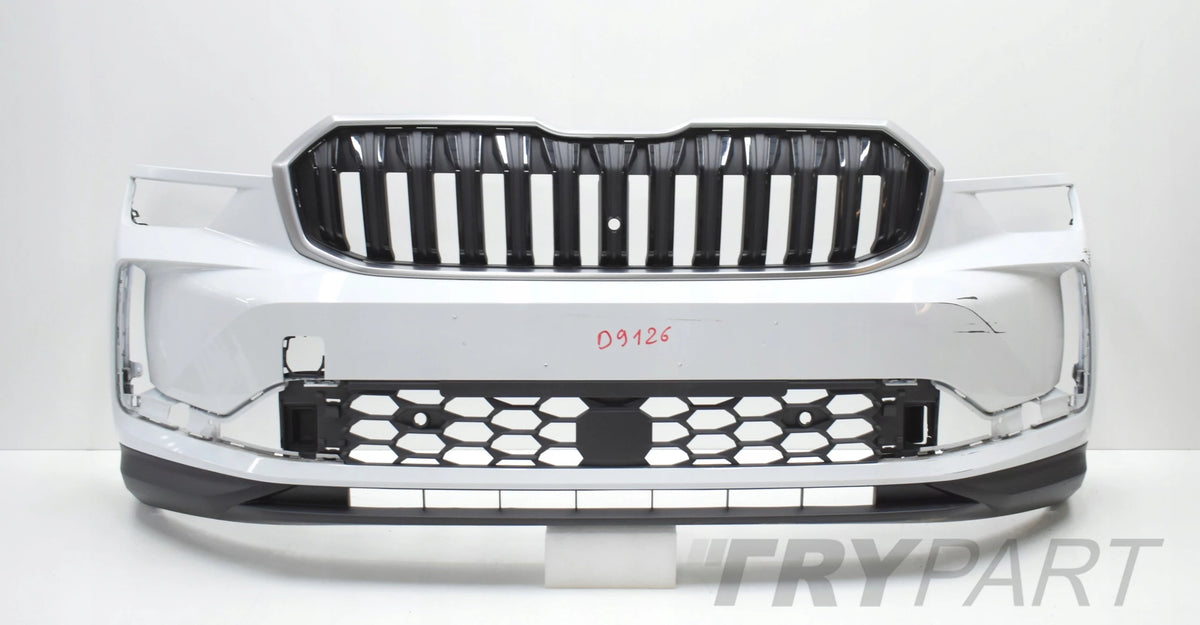 SKODA KODIAQ II 57H Original Front Bumper + Grill