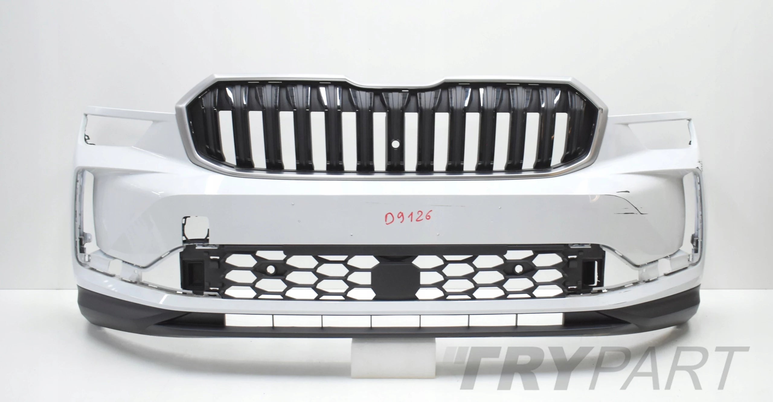SKODA KODIAQ II 57H Original Front Bumper + Grill