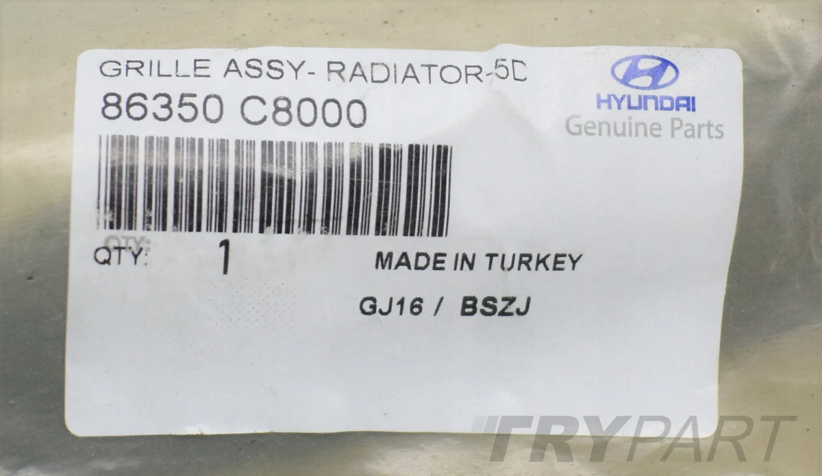 HYUNDAI I20 II LIFT FRONT BUMPER GRILLE ORG NEW