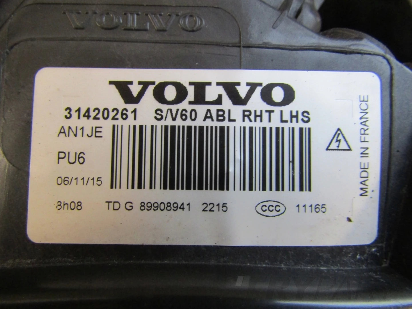 Headlight Volvo V60 S60 LIFT XENON ACTIVE BENDING 14-18 LH LEFT 31420261