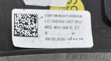 AUDI E TRON 4KE RIGHT REAR FENDER TRIM OEM