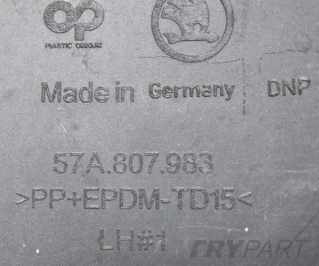 SKODA KAROQ 57A REAR BUMPER ORG + BOTTOM