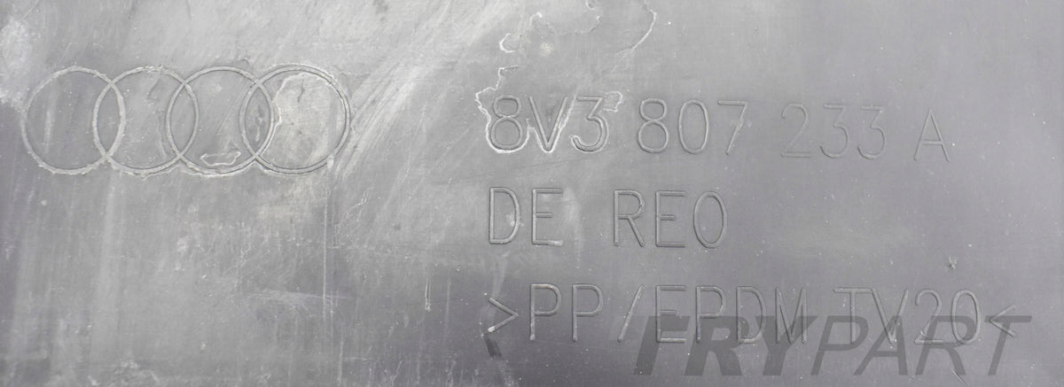 AUDI A3 8V3 S LINE BUMPER PLATE ENGINE COVER UNDERBODY