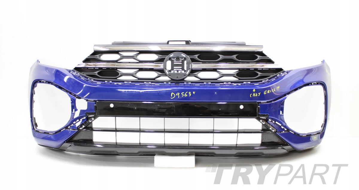 VW T-ROC 2GA Lift R-Line Front Bumper, Original + Grille + Lower Section