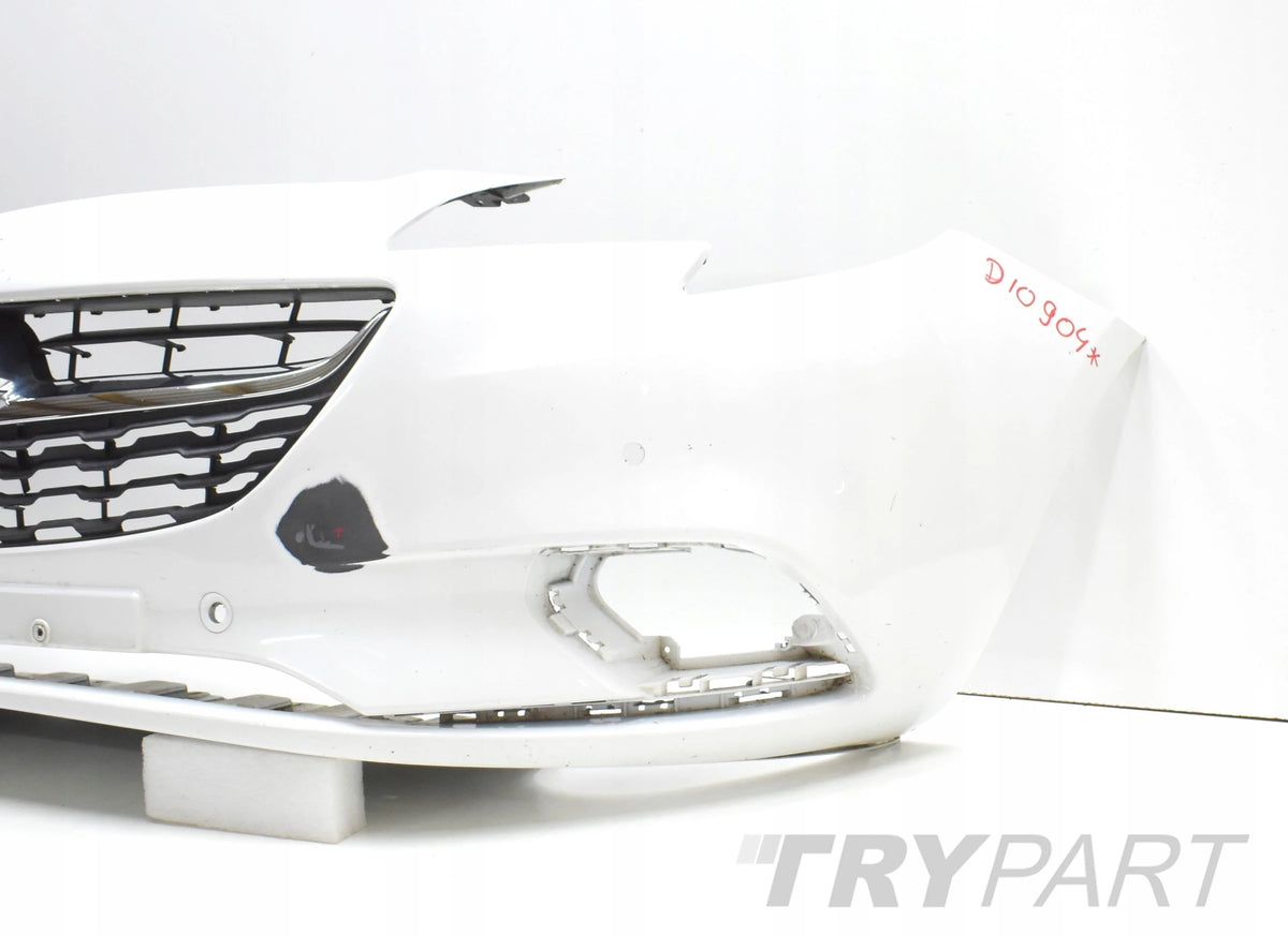 OPEL CORSA E FRONT BUMPER ORIGINAL + CHROME