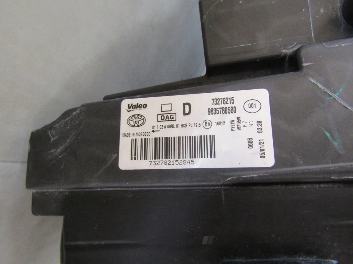 HEADLAMP TOYOTA PROACE CITY REGULAR RH RIGHT 19- 9835780580