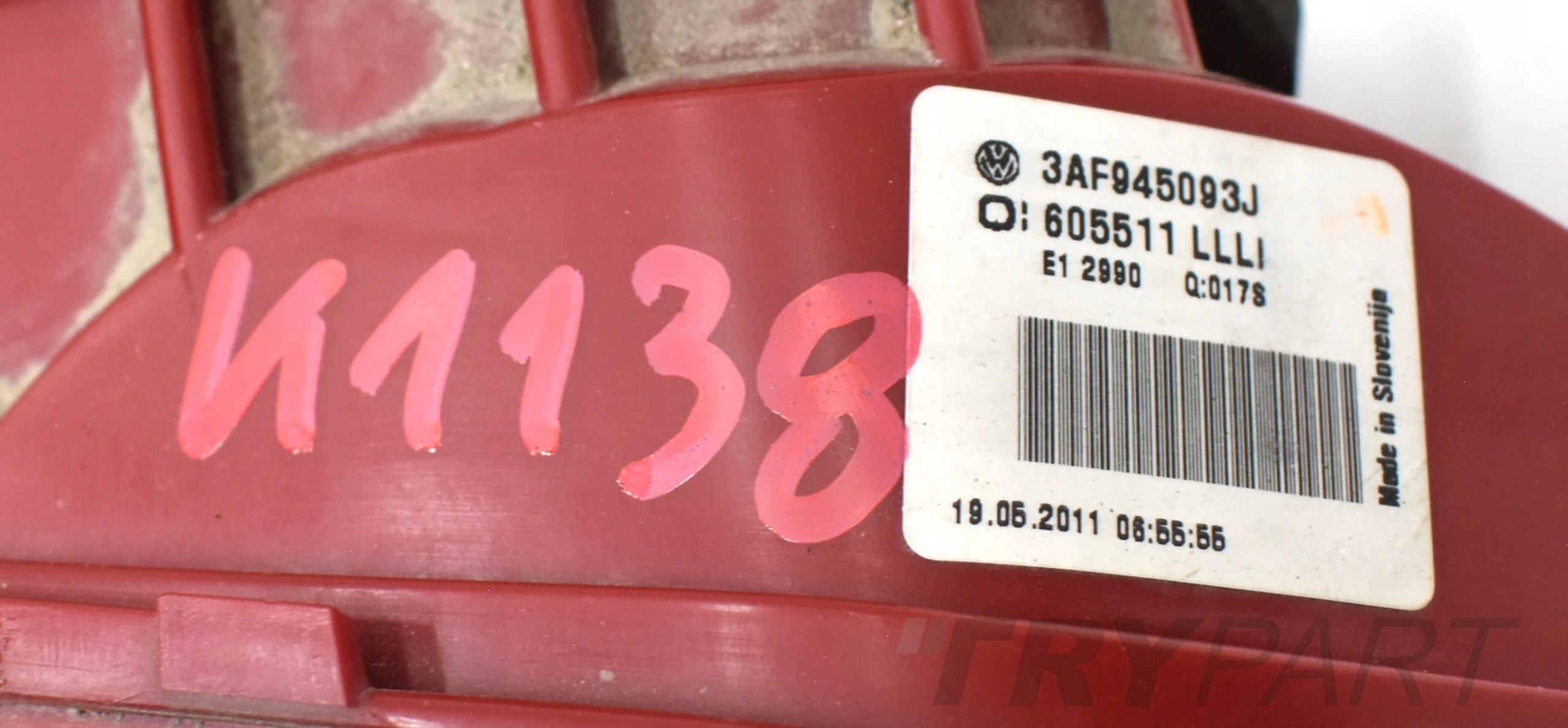 VW PASSAT B7 3A 3AF LEFT REAR TAIL LIGHT IN TAILGATE ESTATE ORG EU