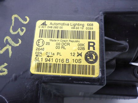 SKODA YETI XENON 5L1 5L RIGHT HEADLIGHT