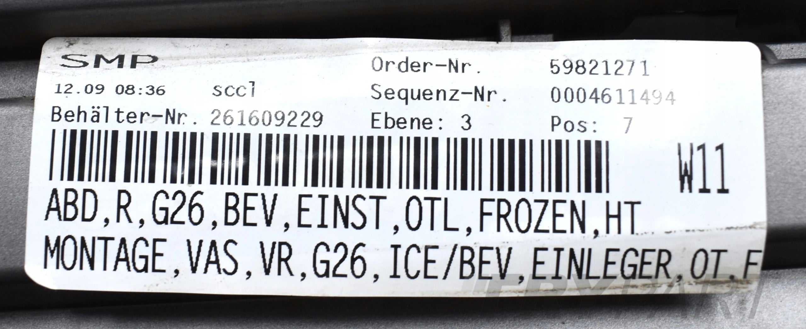 BMW 4 I4 G26 RIGHT SILL Moulding ORG
