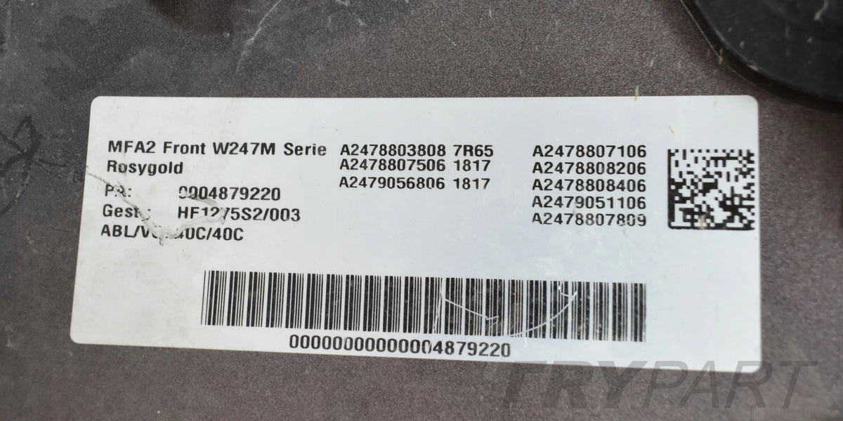 MERCEDES B-CLASS W247 FRONT BUMPER ORG + FULL CHROME