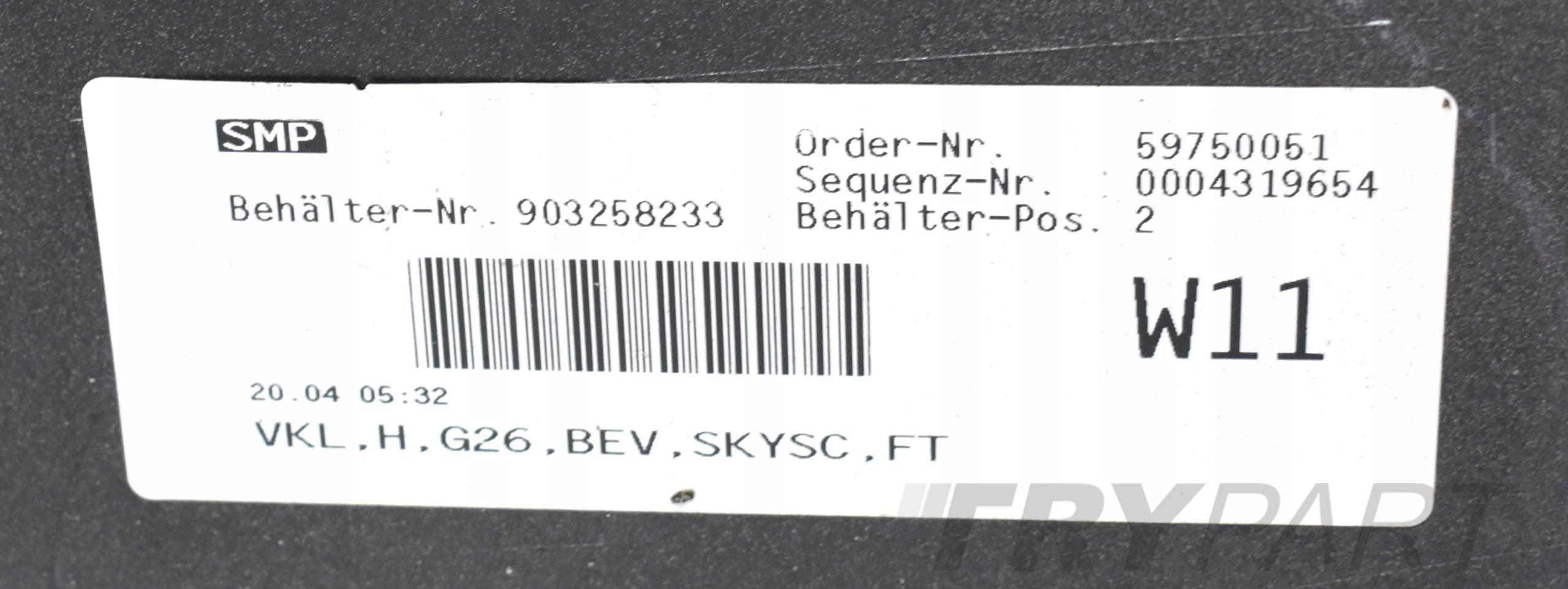 BMW 4 G26 REAR BUMPER org BASIC STANDARD + BOTTOM