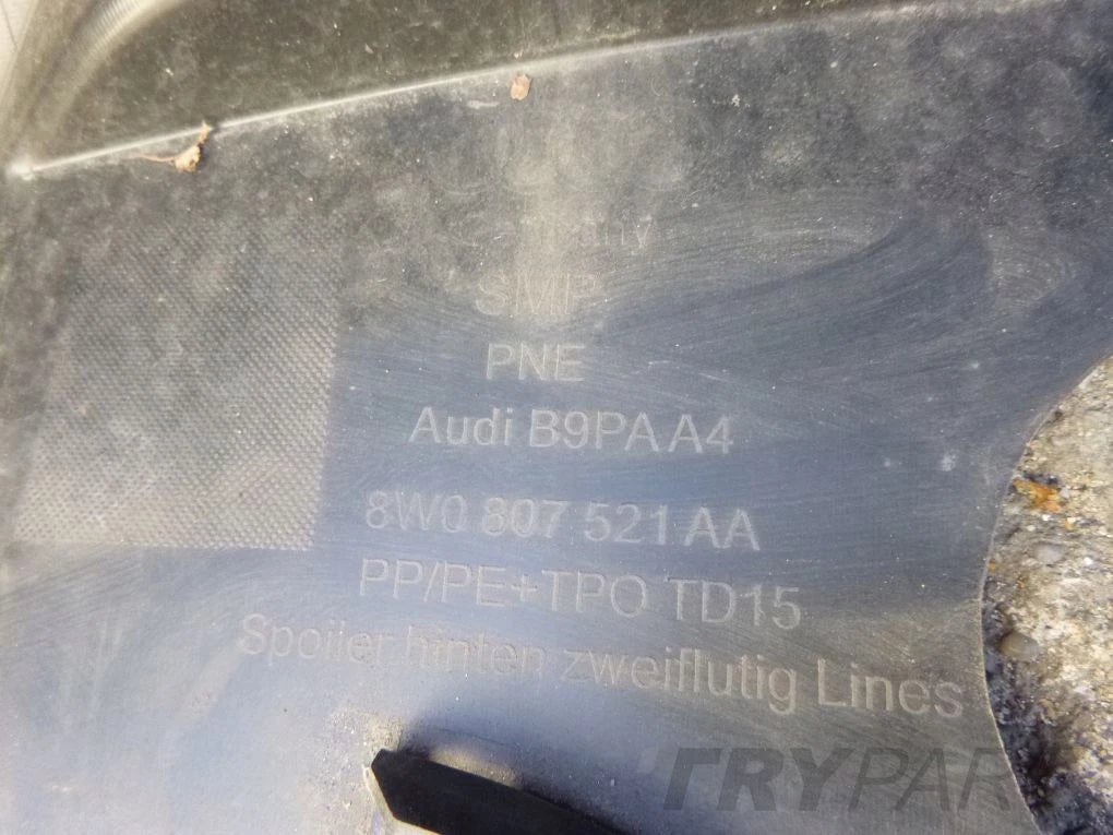 AUDI A4 B9 KOMBI 8W9 LIFT 19- Rear Bumper