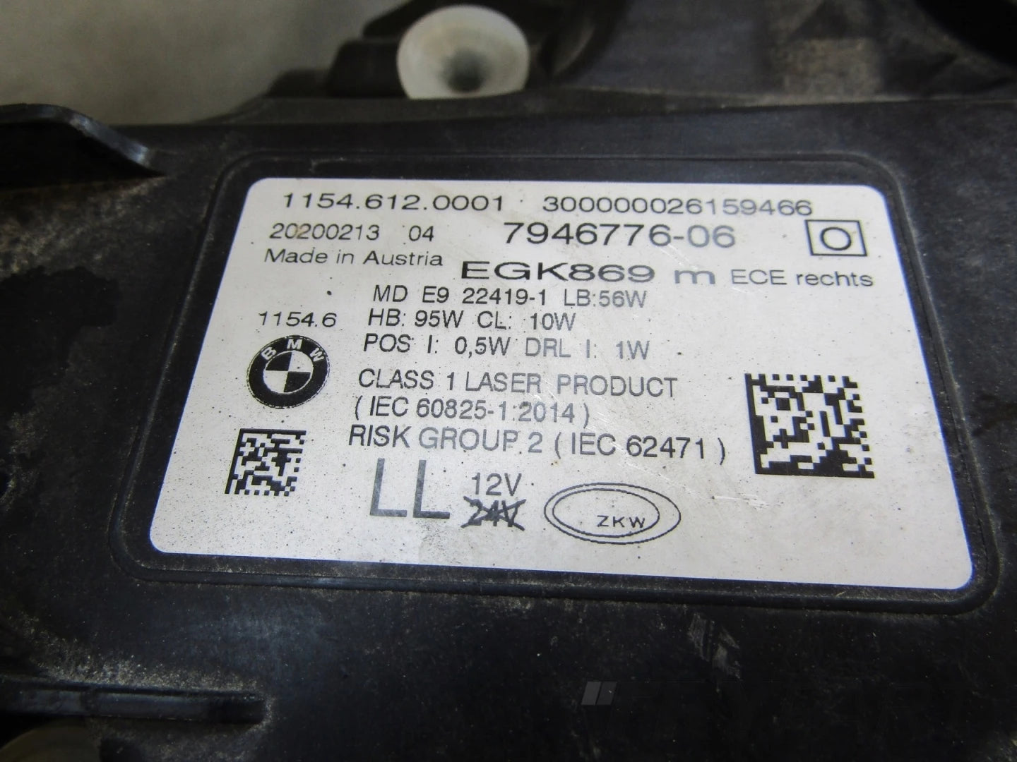 BMW 7 G11 G12 LIFT LCI LASER Headlight 18-22 RH 7946776