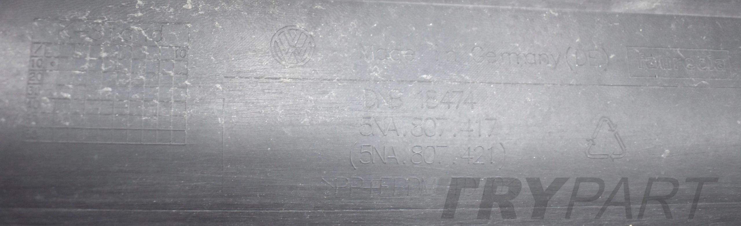VW TIGUAN II 5NA REAR BUMPER ORG + BOTTOM