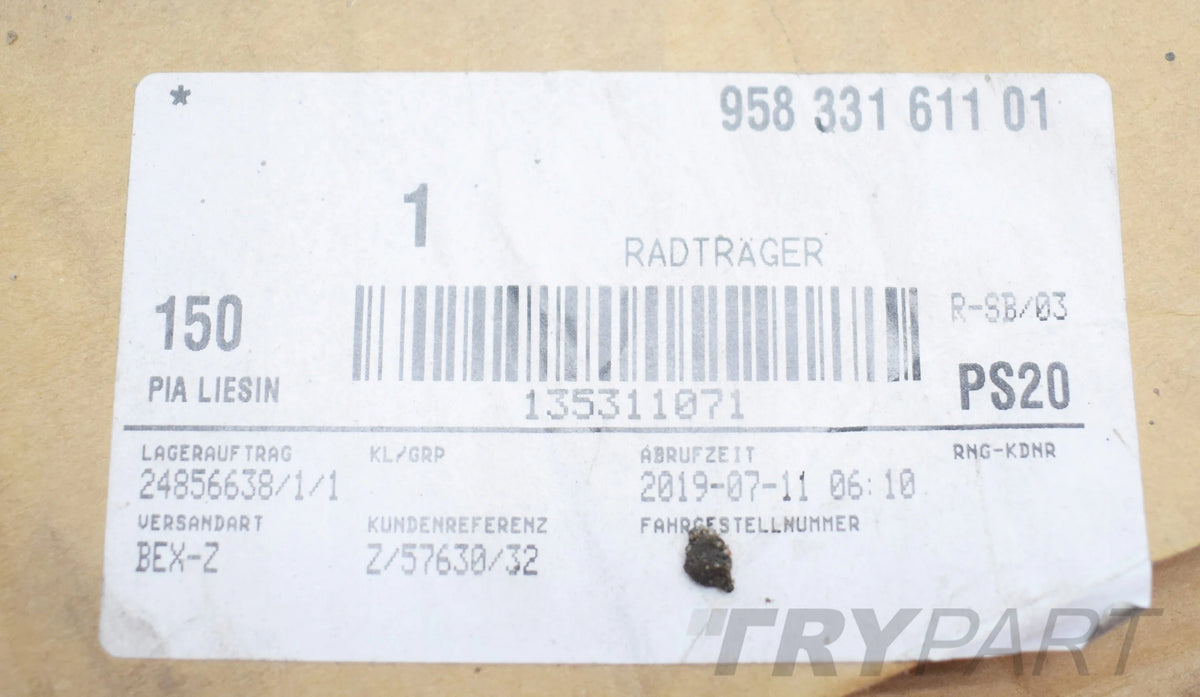 PORSCHE CAYENNE 958 LEFT REAR KNUCKLE HUB GENUINE NEW