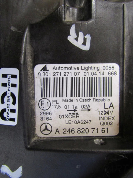 MERCEDES B CLASS W246 XENON HEADLIGHT LEFT 11-14 A2468207