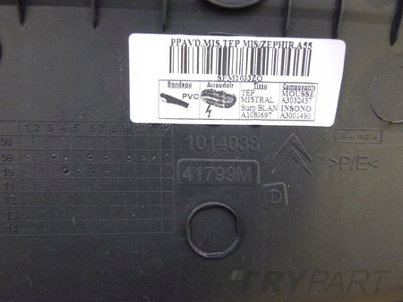 CITROEN DS3 door upholstery right front side panel