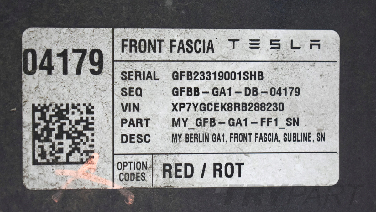 TESLA MODEL Y FRONT BUMPER ORG