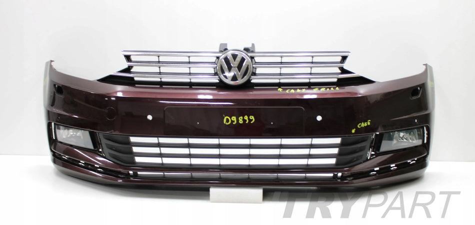 VW Touran II 5TA Front Bumper OEM + Grille + Vents