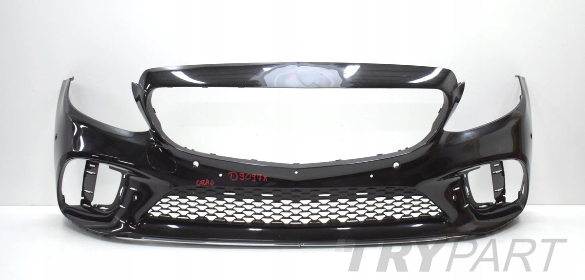 MERCEDES C CLASS W205 AMG LIFT FRONT BUMPER FRONT ORIGINAL + GRILLE