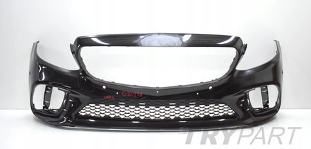 MERCEDES C CLASS W205 AMG LIFT FRONT BUMPER FRONT ORIGINAL + GRILLE