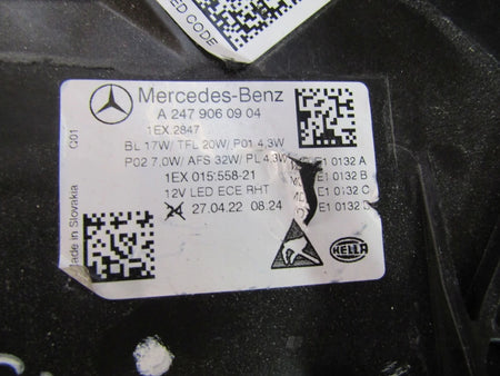 HEADLIGHT MERCEDES B CLASS W247 LED LIFT PERFORMANCE LH LEFT 22- A2479060