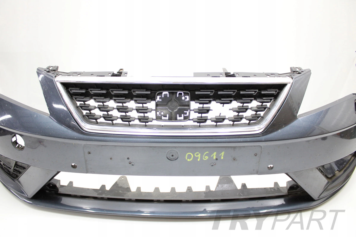SEAT LEON III LIFT 5F FRONT BUMPER ORG + BOTTOM + GRILLE
