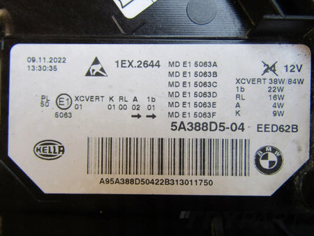 BMW 5 G30 G31 M5 F90 LIFT LCI LASER 20- front light LH LEFT 5A388D5-04