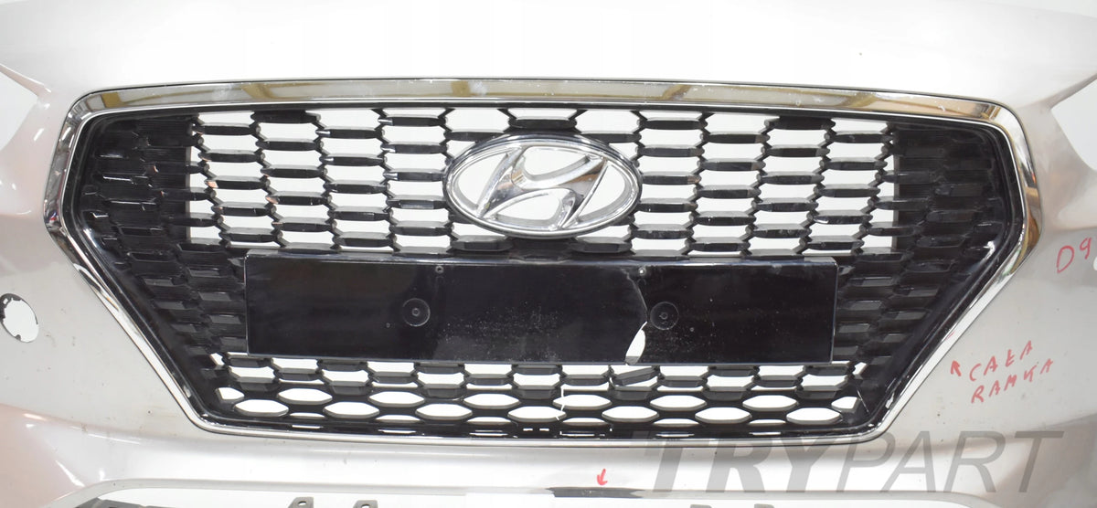 HYUNDAI I30 III FRONT BUMPER ORIGINAL + CHROME + BOTTOM