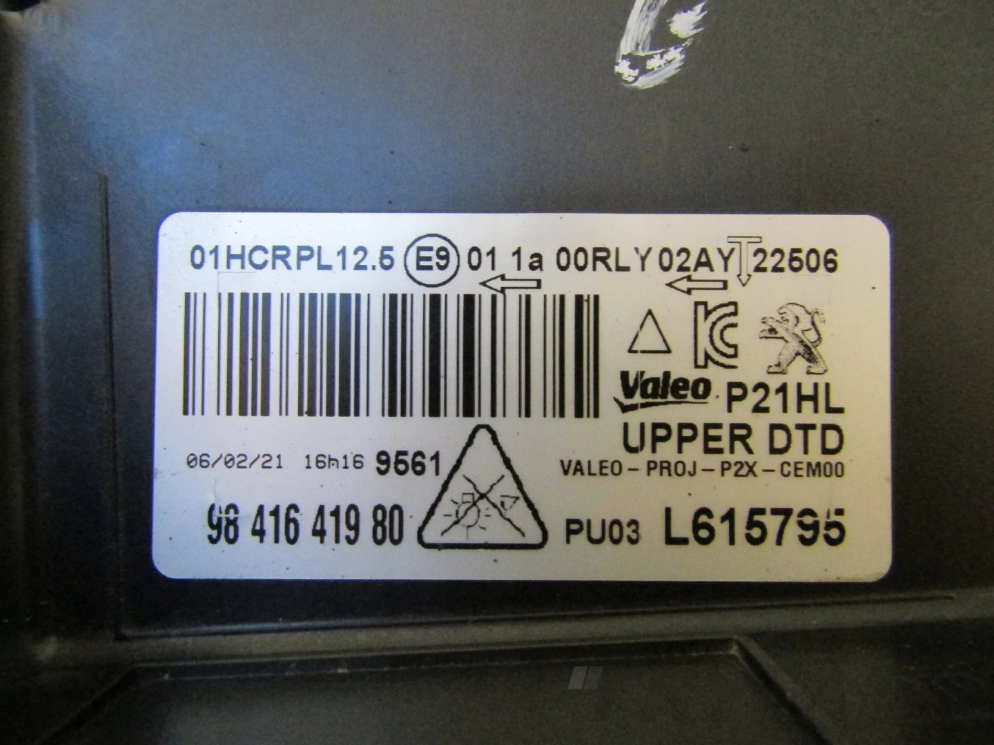 FRONT LAMP PEUGEOT 208 II 2 2008 II 2 FULL LED 19-23 RH RIGHT 9841641980