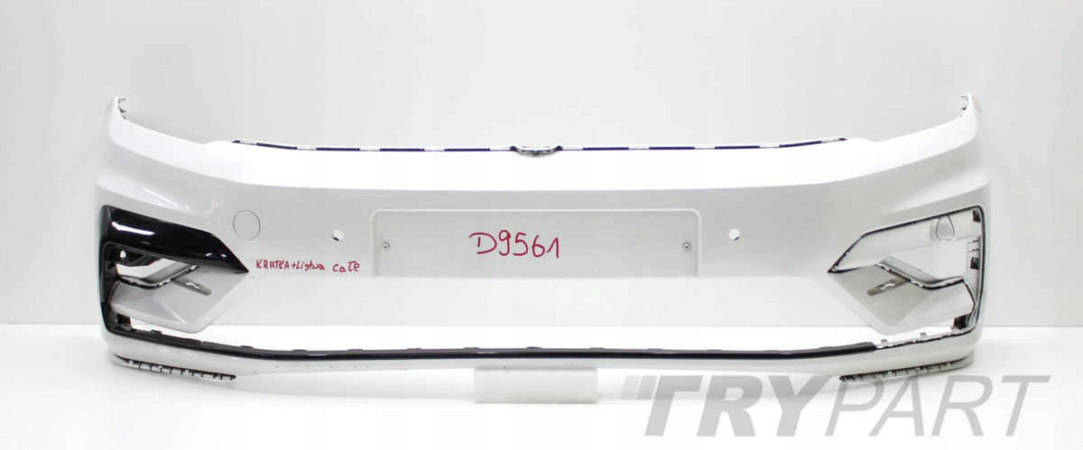VW TOURAN III 5TA R LINE FRONT BUMPER ORG + CHROME