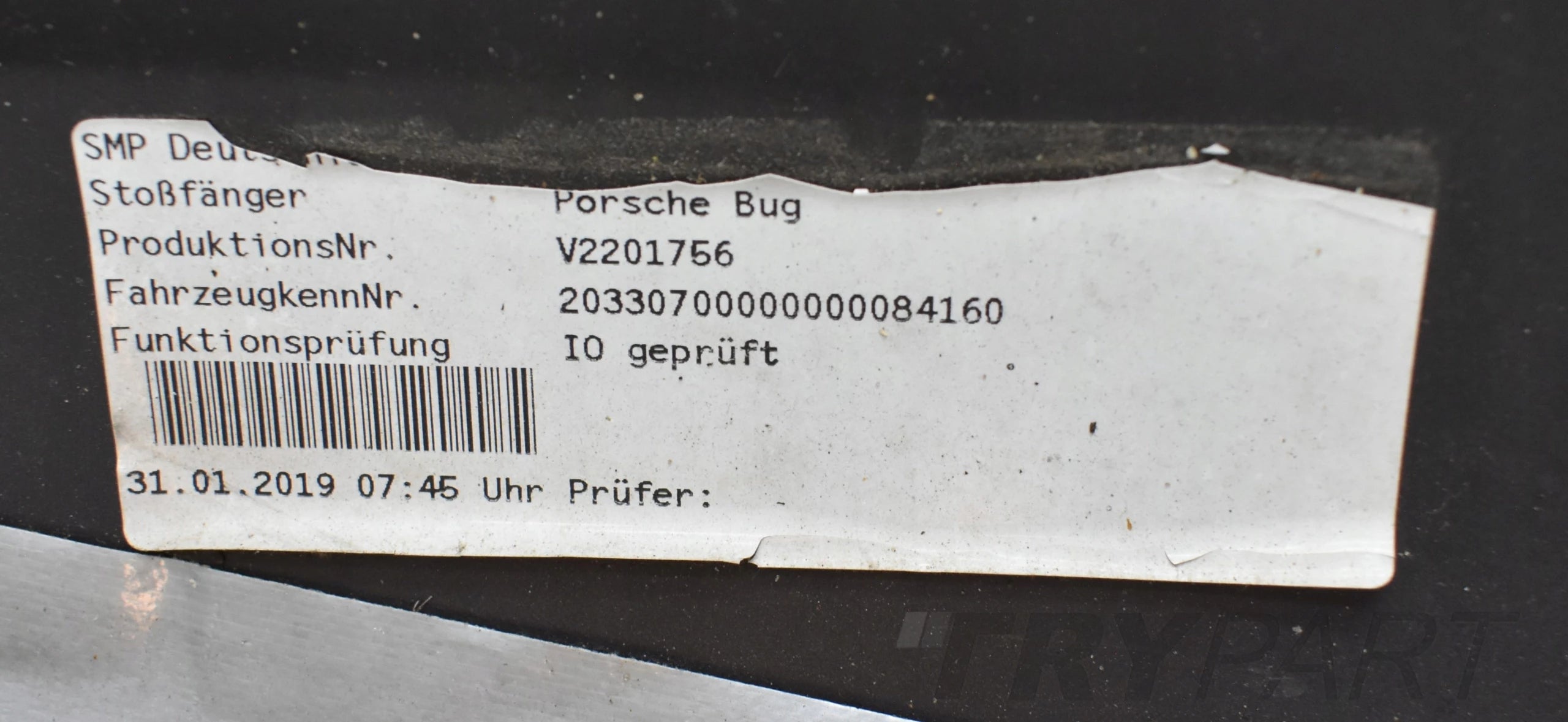 PORSCHE CARRERA 911 992 FRONT BUMPER ORG
