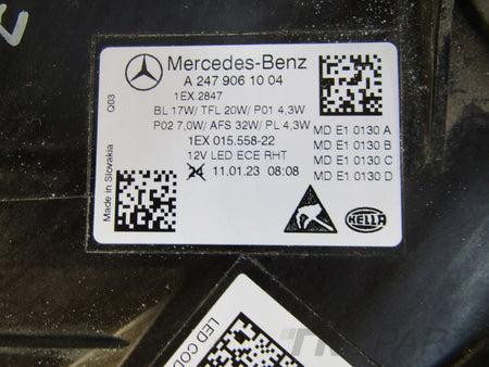 Front Lamp Mercedes B Class W247 Lift LED PERFORMANCE 22- RH A2479061004