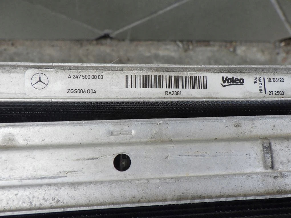 MERCEDES A W 177 CLA W 118 GLB X 247 B W 247 GLA H 247 EQA Radiator Set