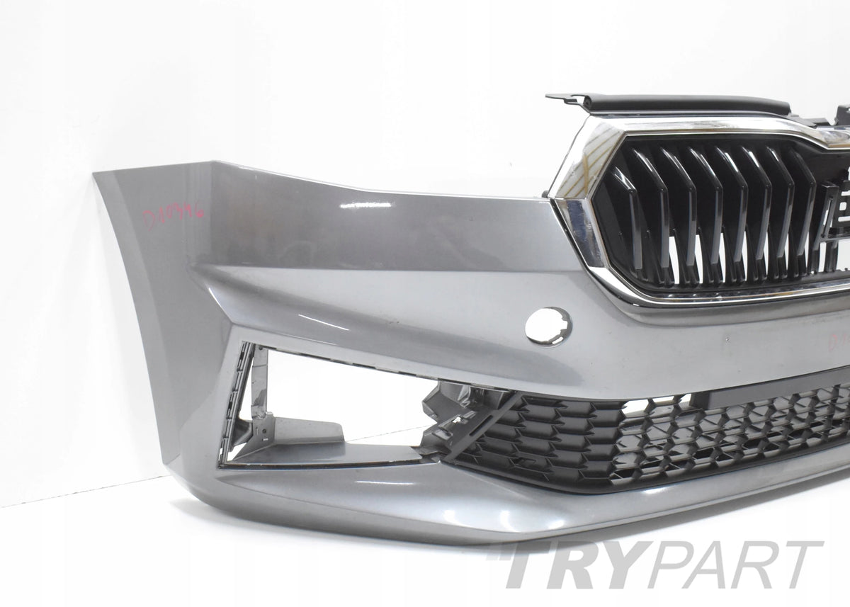SKODA FABIA IV 6VA FRONT BUMPER ORG + GRILLES + GRILL + BOTTOM