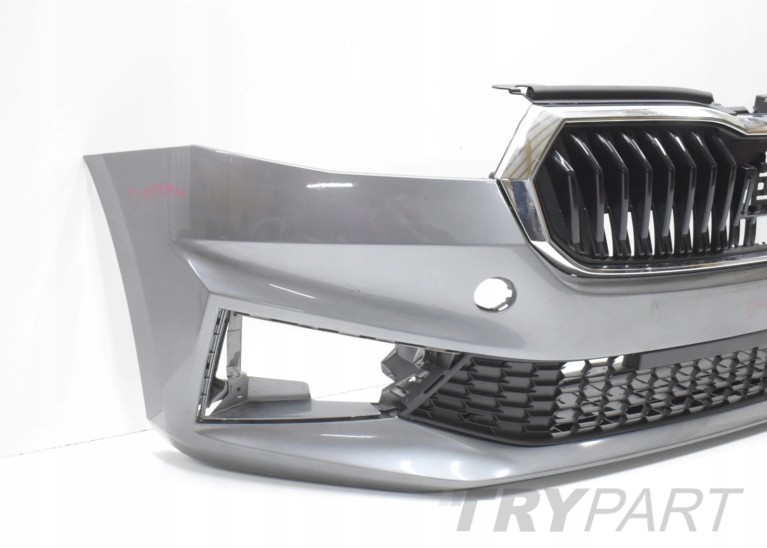 SKODA FABIA IV 6VA FRONT BUMPER ORG + GRILLES + GRILL + BOTTOM